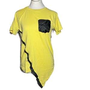 Givenchy Yellow Graphic Print Crewneck T-Shirt